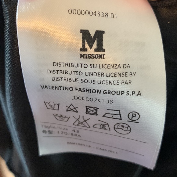 Missoni Purple Metallic Stretch Waist Dress comes with slip dress - Picture 9 of 9